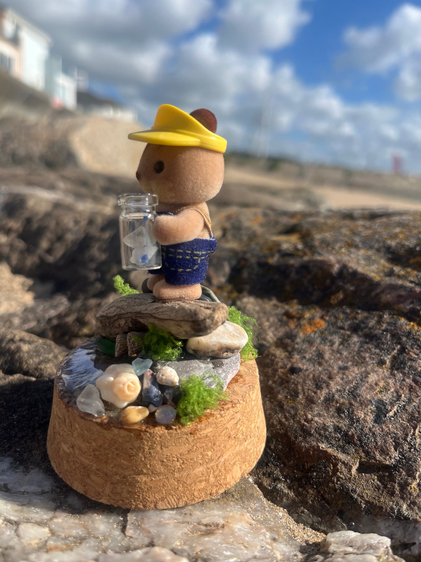 Gus the Seaglass Hunter- Tiny Tales under glass