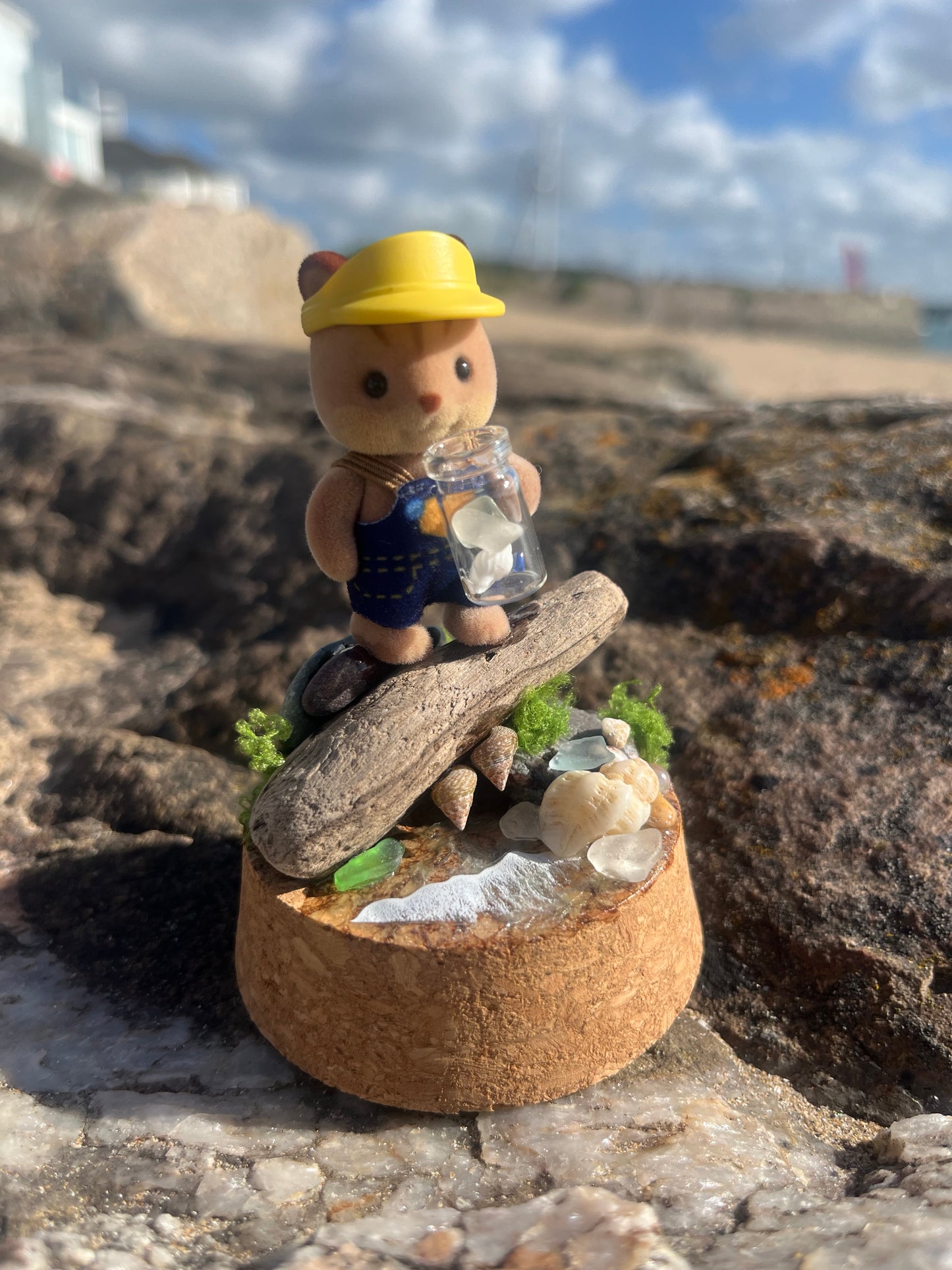 Gus the Seaglass Hunter- Tiny Tales under glass